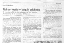 Reírse fuerte y seguir adelante