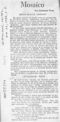 Mosaico  [artículo] Abelardo Troy.