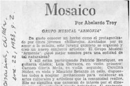Mosaico  [artículo] Abelardo Troy.