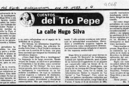 La calle Hugo Silva  [artículo] El tío José Salinas.