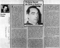 Historia social de Chile y América  [artículo] Filebo.