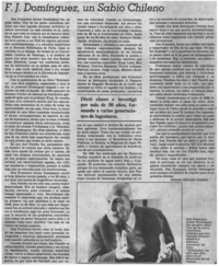 F. J. Domínguez, un sabio chileno