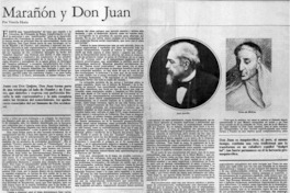 Marañón y Don Juan