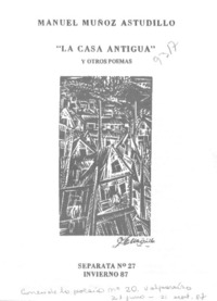 Palabras para "La Casa antigua" y otros poemas --