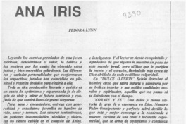 Ana Iris  [artículo] Fedora Lynn.