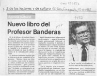 Nuevo libro del profesor Banderas  [artículo].