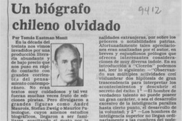 Un biógrafo chileno olvidado
