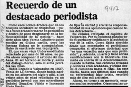 Recuerdo de un destacado periodista  [artículo] Lautaro Robles.