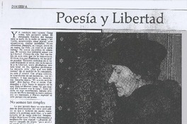 Poesía y libertad