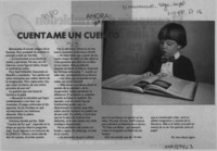 Cuéntame un cuento  [artículo] Ana María Egert.