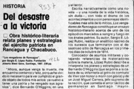 Del desastre a la victoria  [artículo] J. Q.