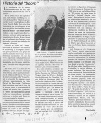 Historia del "Boom"  [artículo] Tito Castillo.
