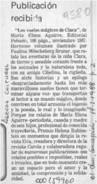 Publicación recibida  [artículo].