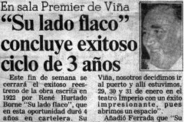 "Su lado flaco" concluye exitoso ciclo de 3 años