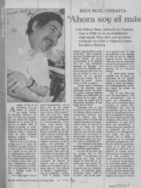 "Ahora soy el más experimental"  [artículo] Carolina Díaz T.