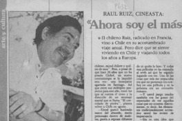 "Ahora soy el más experimental"  [artículo] Carolina Díaz T.