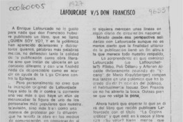 Lafourcade vs Don Francisco  [artículo] / Mr. Q.