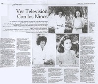 Ver televisión con los niños