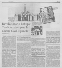 Revolucionario enfoque tradicionalista para la guerra civil española