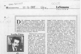 Gran diccionario de Chile  [artículo] Filebo.