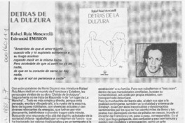 Detrás de la dulzura  [artículo] Leonardo Israel.
