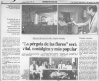 "La Pérgola de las flores" será vital, nostálgica y más popular  [artículo].