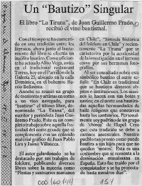 Un "Bautizo" singular  [artículo].