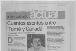 Cuentos escritos entre Tomé y Canadá