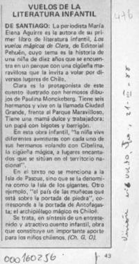 Vuelos de la literatura infantil  [artículo] Ch. G. O.
