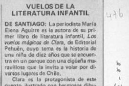 Vuelos de la literatura infantil  [artículo] Ch. G. O.