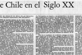 Imagen de Chile en el siglo XX