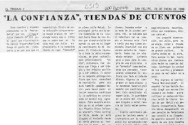 "La confianza", tiendas de cuentos  [artículo] Carlos E. Kauffmann L.