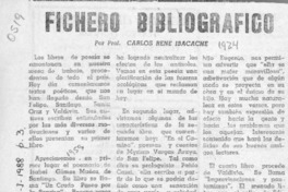 Fichero bibliográfico  [artículo] Carlos René Ibacache.