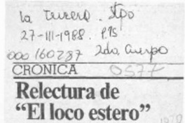 Relectura de "El loco Estero"  [artículo] Hugo Montes B.