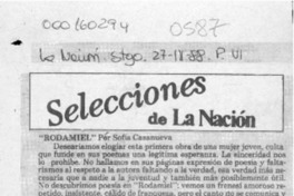 Selecciones de La Nación  [artículo] Alone.