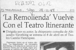 "La Remolienda" vuelve con el Teatro Itinerante  [artículo].