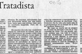 Un excepcional tratadista  [artículo] Hermógenes Pérez de Arce.