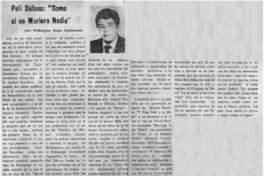 Poli Délano, "Como si no muriera nadie"
