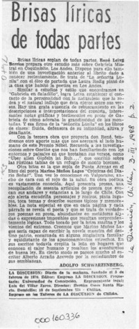 Brisas líricas de todas partes  [artículo] Adolfo Schwarzenberg.