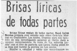 Brisas líricas de todas partes  [artículo] Adolfo Schwarzenberg.