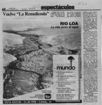 Vuelve "La remolienda"  [artículo].
