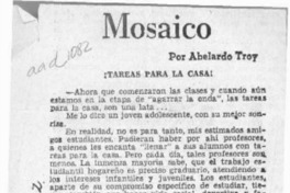 Mosaico  [artículo] Abelardo Troy.