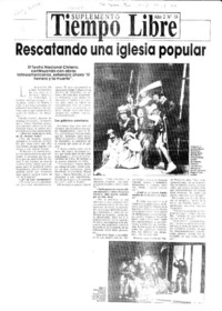 Rescatando una iglesia popular  [artículo] Myriam Olate.