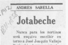 Jotabeche  [artículo] Andrés Sabella.