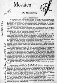 Mosaico  [artículo] Abelardo Troy.