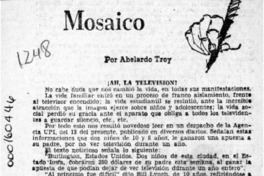 Mosaico  [artículo] Abelardo Troy.