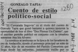 Cuento de estilo político-social  [artículo].