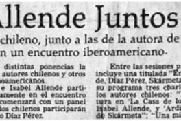 Skármeta e I. Allende juntos en Houston