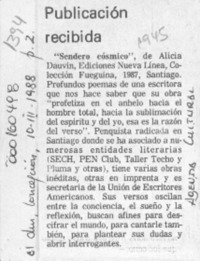 Publicación recibida  [artículo].