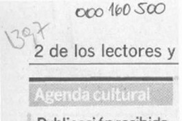 Publicación recibida  [artículo].